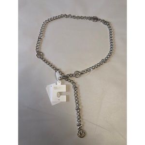 MK silver chain belt